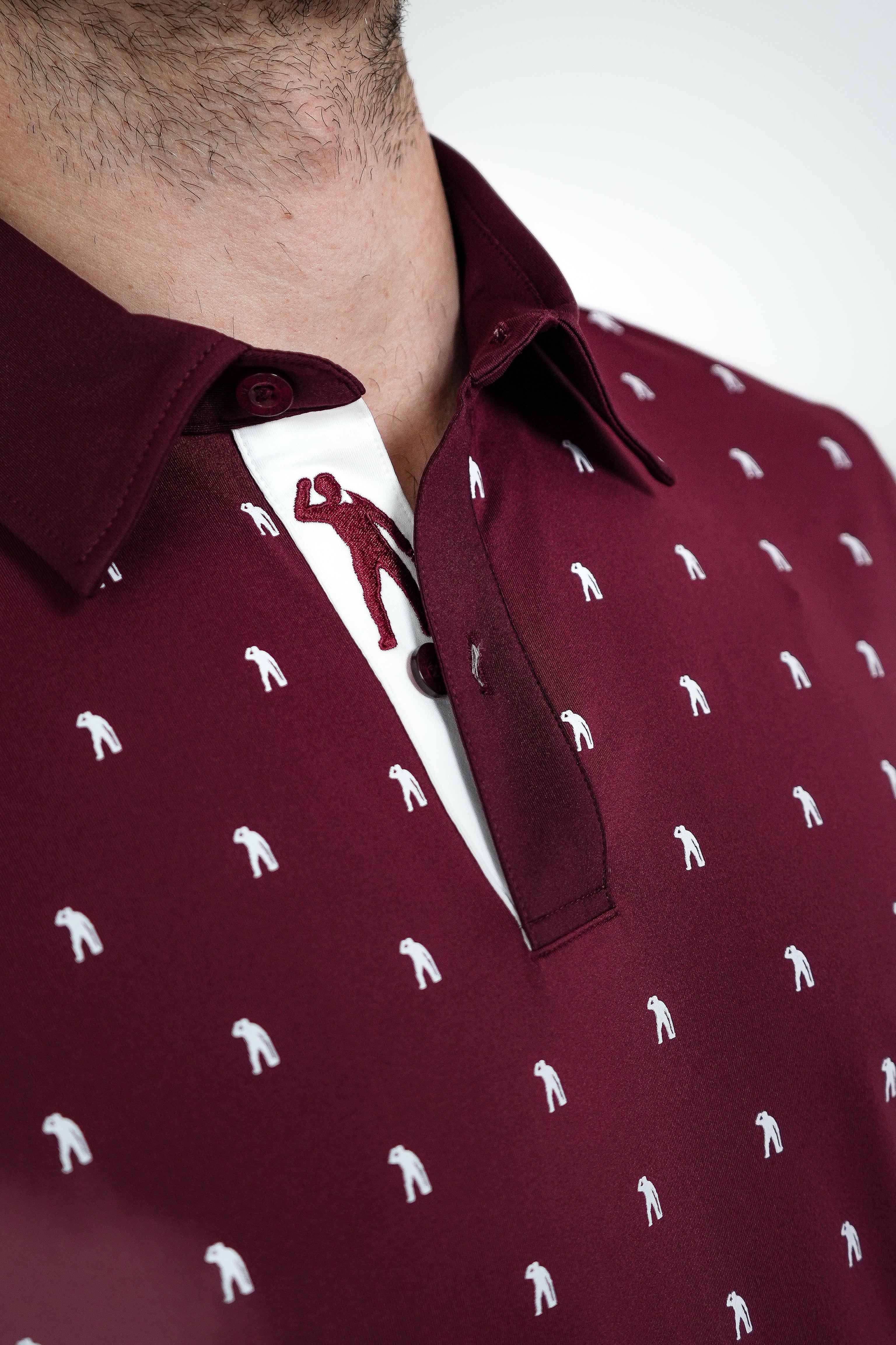 MULTI BLOCK POLO BURGUNDY