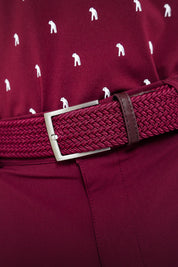CLUTCH BELT BURGUNDY