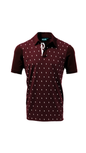 MULTI BLOCK POLO BURGUNDY