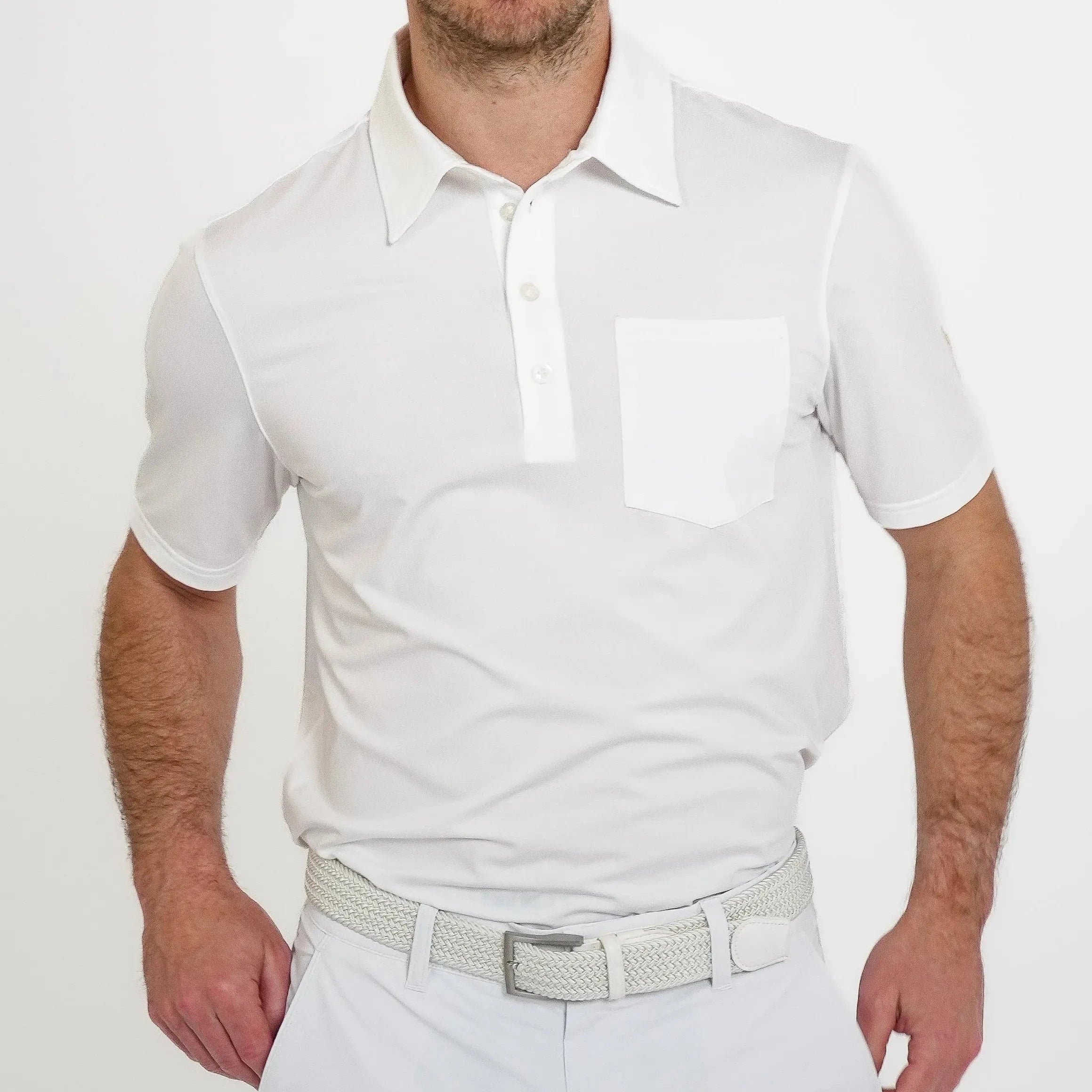 DUBLIN POCKET POLO SHIRT EMERSON WHITE