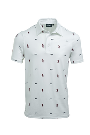 SEVE ALLOVER POLO WHITE AOP