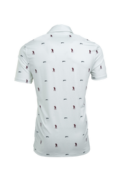 SEVE ALLOVER POLO WHITE AOP