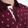 MULTI BLOCK POLO BURGUNDY