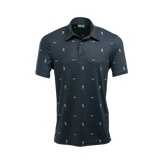 SEVE ALLOVER POLO NAVY BLUE AOP