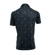 SEVE ALLOVER POLO NAVY BLUE AOP