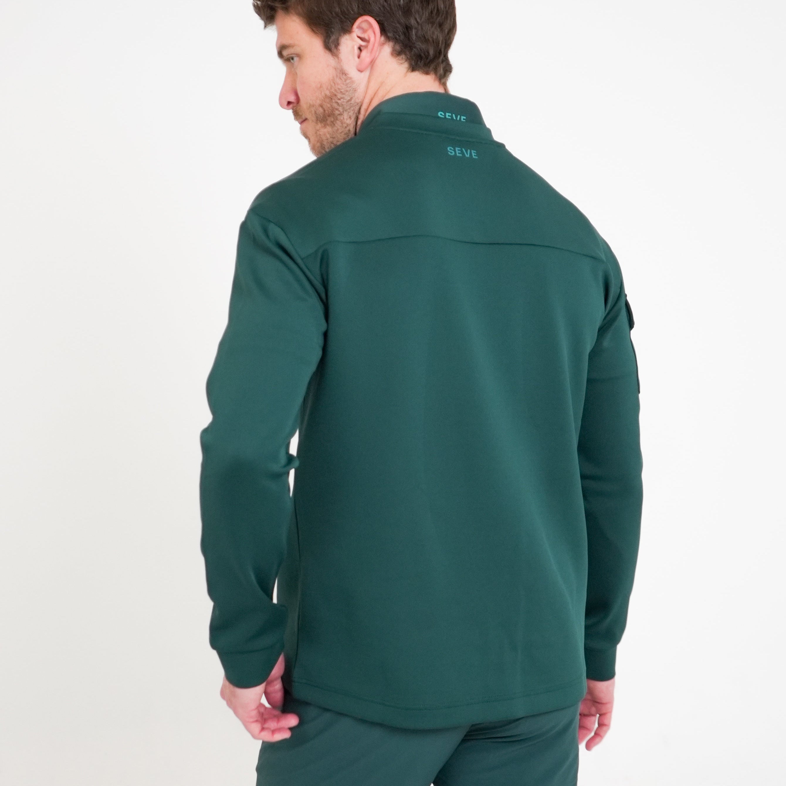 3IRON TECH SWEATER DEEP GREEN