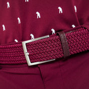 CLUTCH BELT BURGUNDY