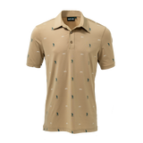 SEVE ALLOVER POLO KHAKI AOP