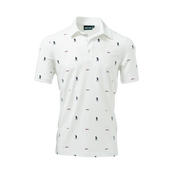 SEVE ALLOVER POLO WHITE AOP