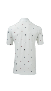 POLO SEVE ALLOVER BLANCO AOP