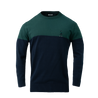 BLOCK ROUND NECK DEEP GREEN/NAVY