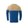 BLOCK ROUND NECK KHAKI/FUNCTIONAL BLUE