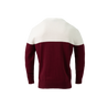 BLOCK ROUND NECK WHITE/BURGUNDY