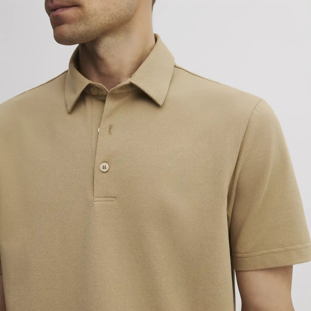 SEVE COTTON POLO KHAKI