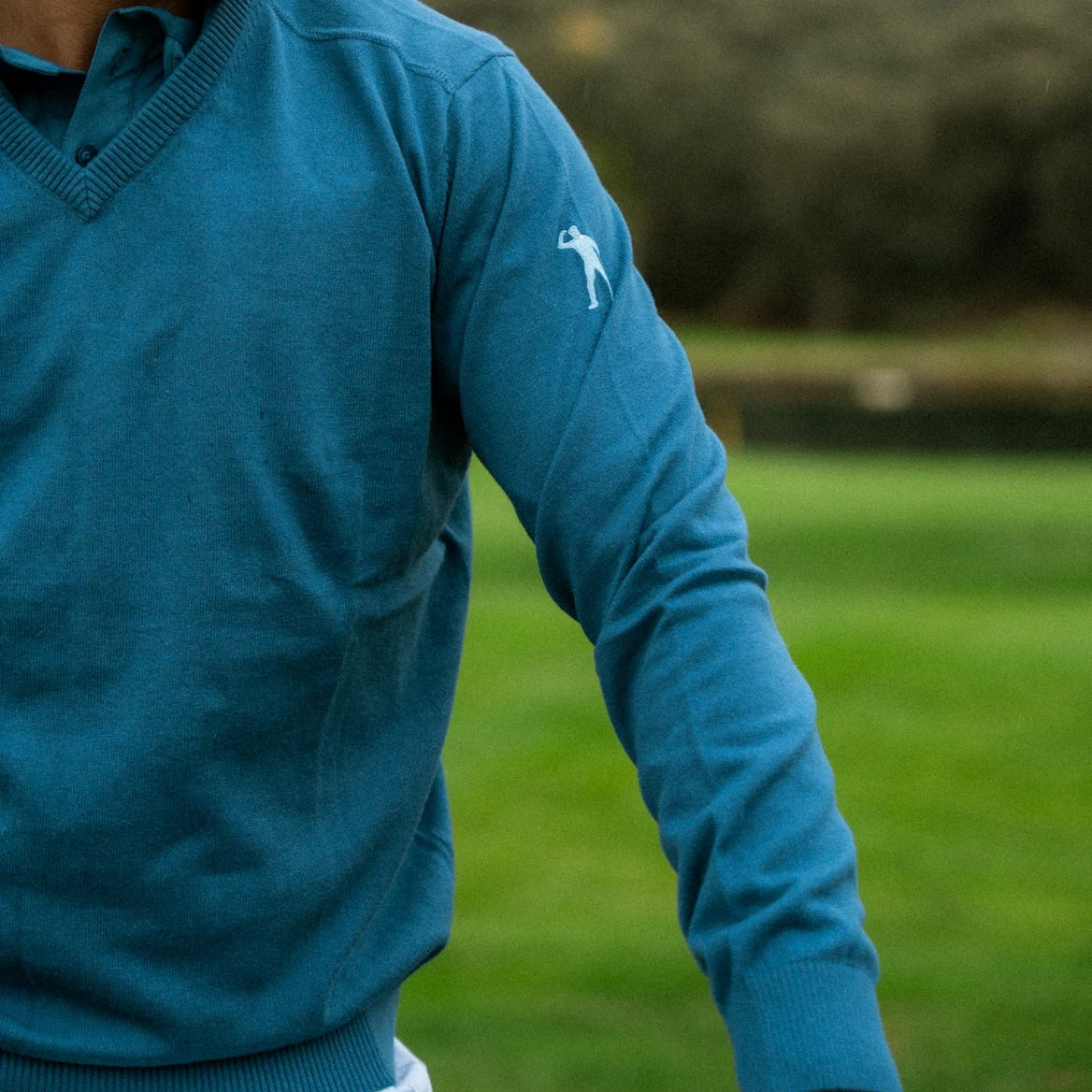 8424 KNITTED SWEATER FUNCTIONAL BLUE