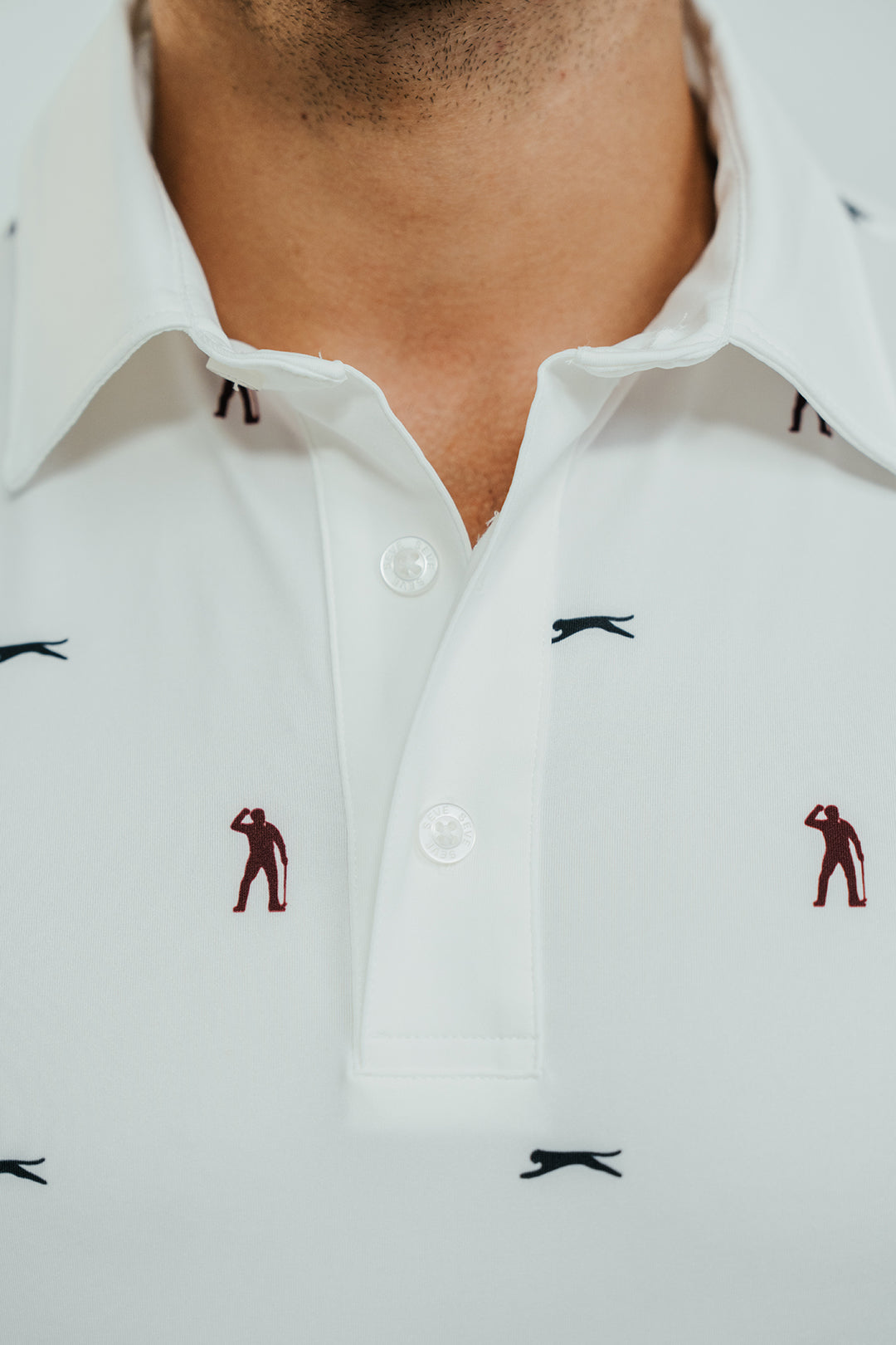 SEVE ALLOVER POLO WHITE AOP