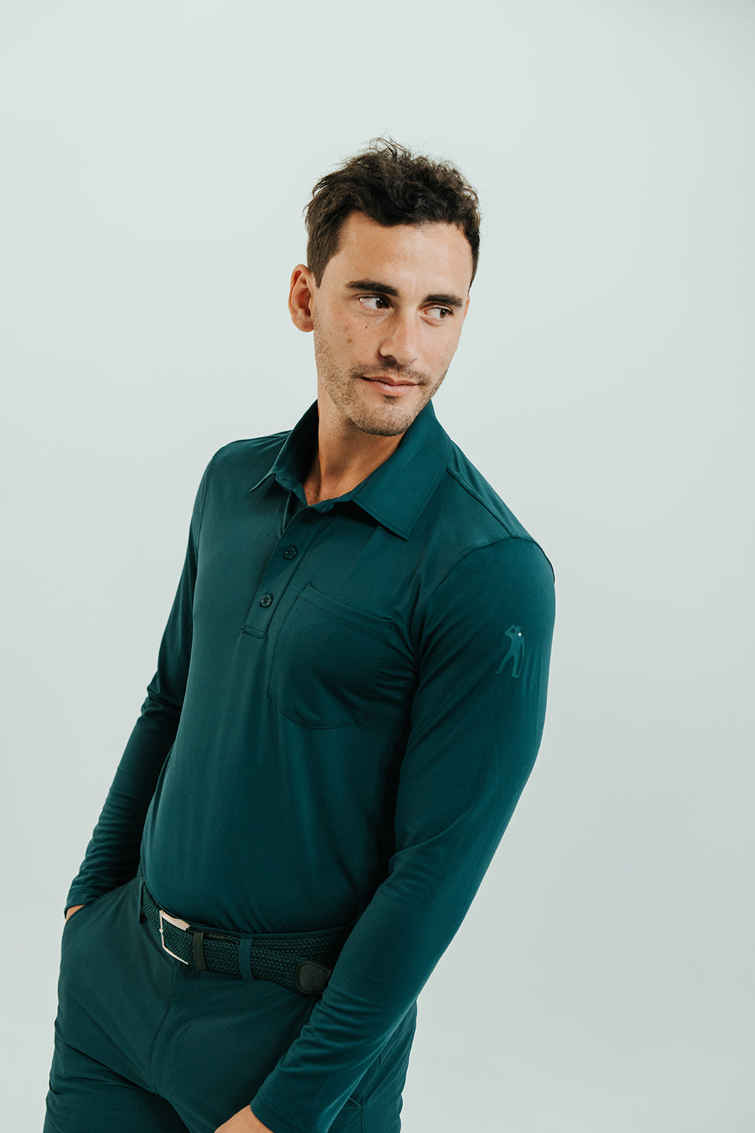 YOKOHAMA POCKET POLO DEEP GREEN