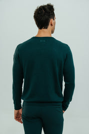 8424 KNITTED SWEATER DEEP GREEN