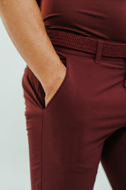 CLUTCH BELT BURGUNDY