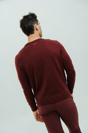 8424 KNITTED SWEATER BURGUNDY