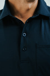 DUBLIN POCKET POLO SHIRT NAVY BLUE