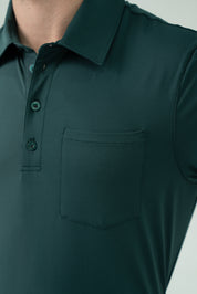DUBLIN POCKET POLO SHIRT DEEP GREEN