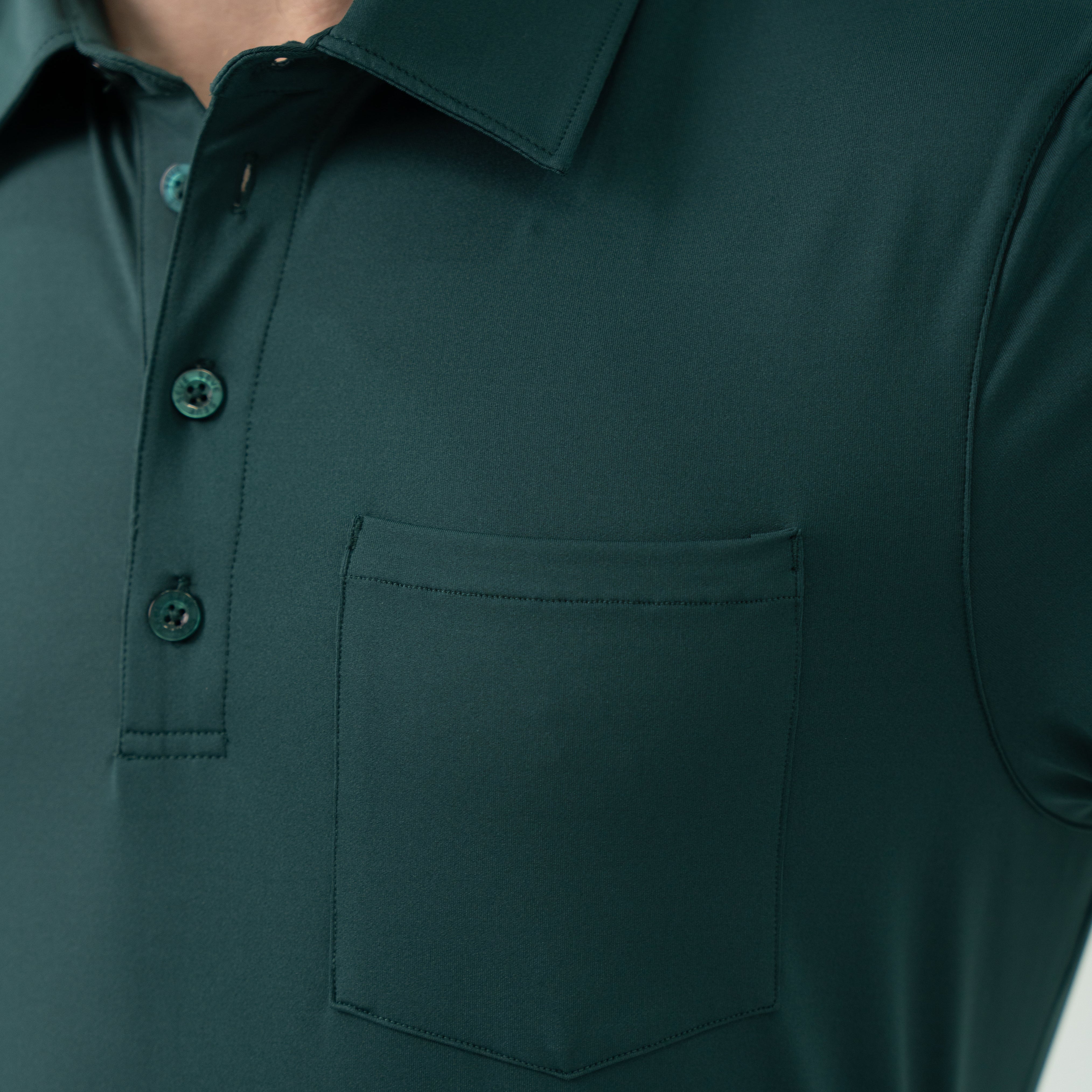 DUBLIN POCKET POLO SHIRT DEEP GREEN