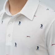 SEVE ALLOVER POLO WHITE AOP
