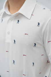 SEVE ALLOVER POLO WHITE AOP