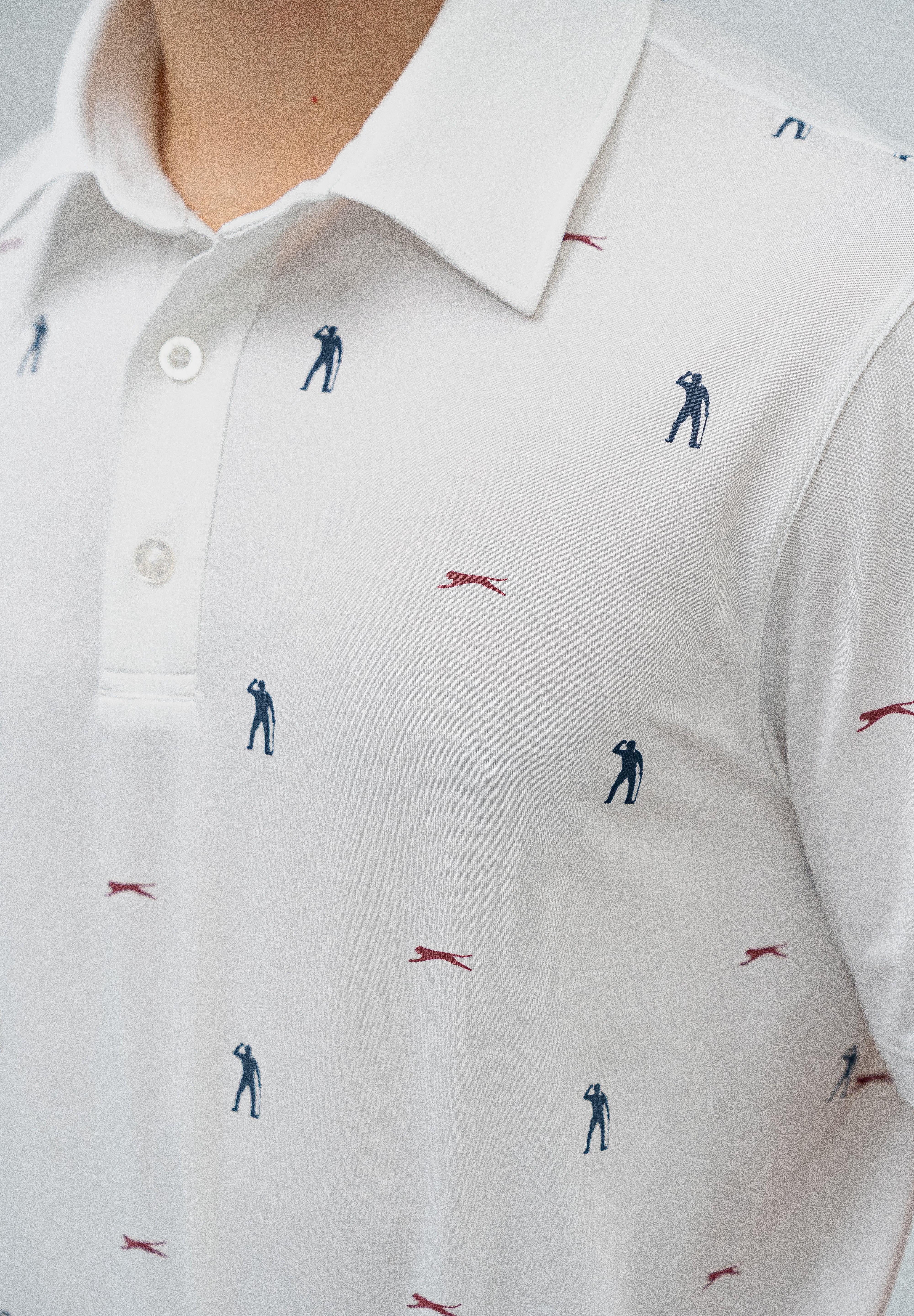 SEVE ALLOVER POLO WHITE AOP