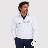 SEVE X RYDER CUP QUARTER ZIP SWEATER - WHITE