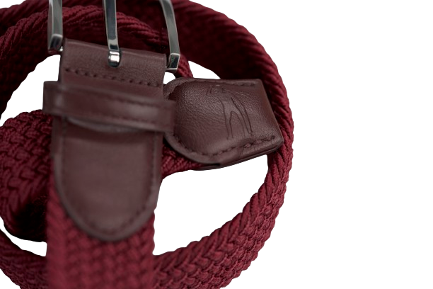 CLUTCH BELT BURGUNDY