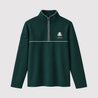 SEVE X RYDER CUP QUARTER ZIP SWEATER - DEEP GREEN