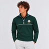 SEVE X RYDER CUP QUARTER ZIP SWEATER - DEEP GREEN