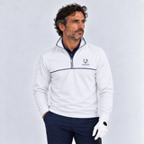 SEVE X RYDER CUP QUARTER ZIP SWEATER - WHITE
