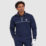SEVE X RYDER CUP QUARTER ZIP SWEATER - NAVY