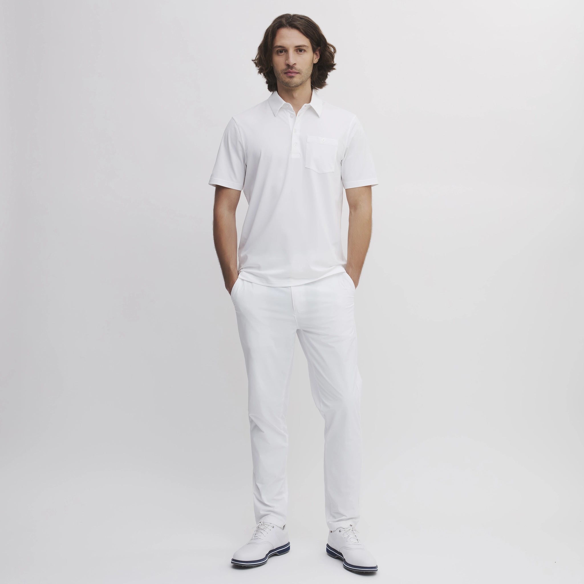 DUBLIN POCKET POLO SHIRT WHITE