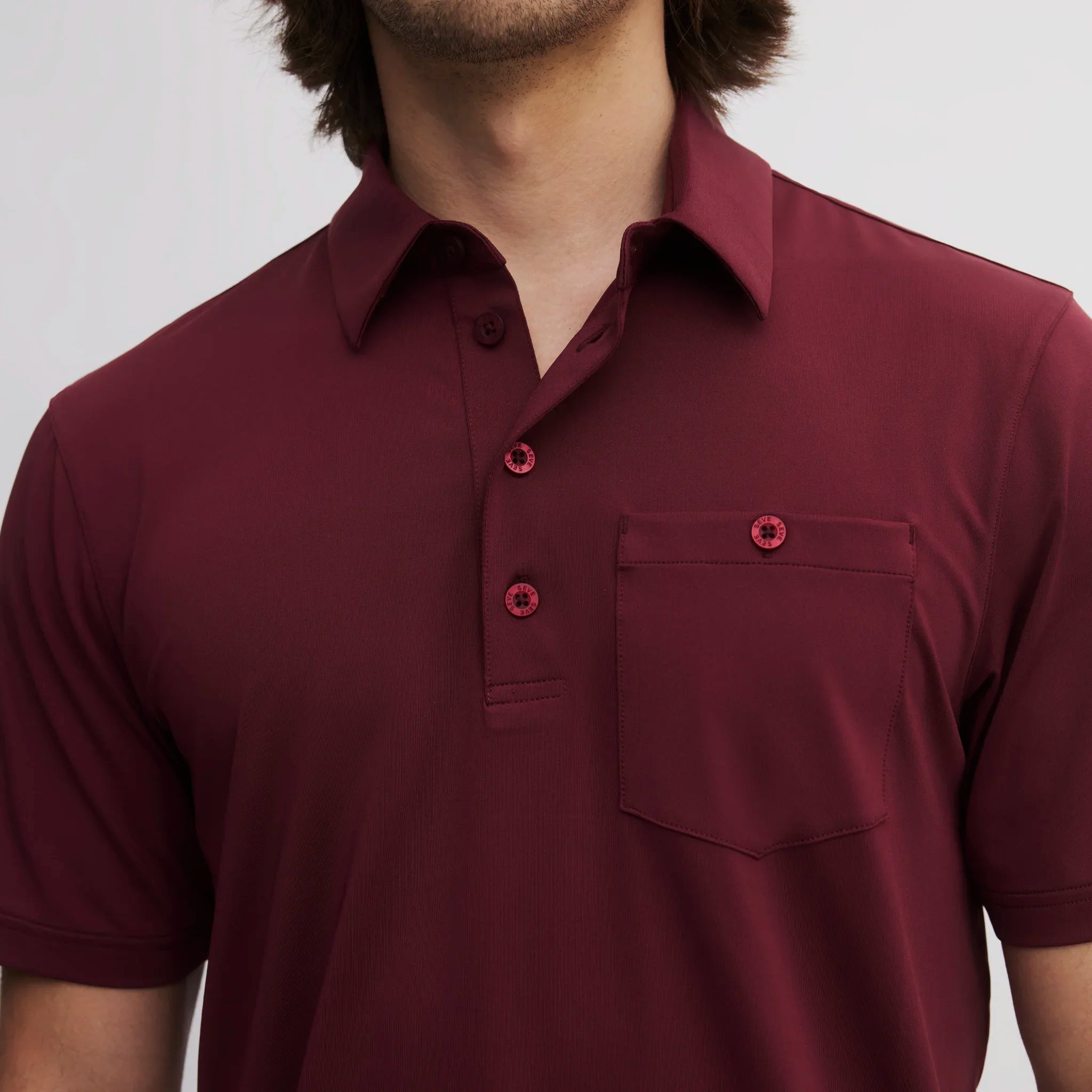 DUBLIN POCKET POLO SHIRT BURGUNDY