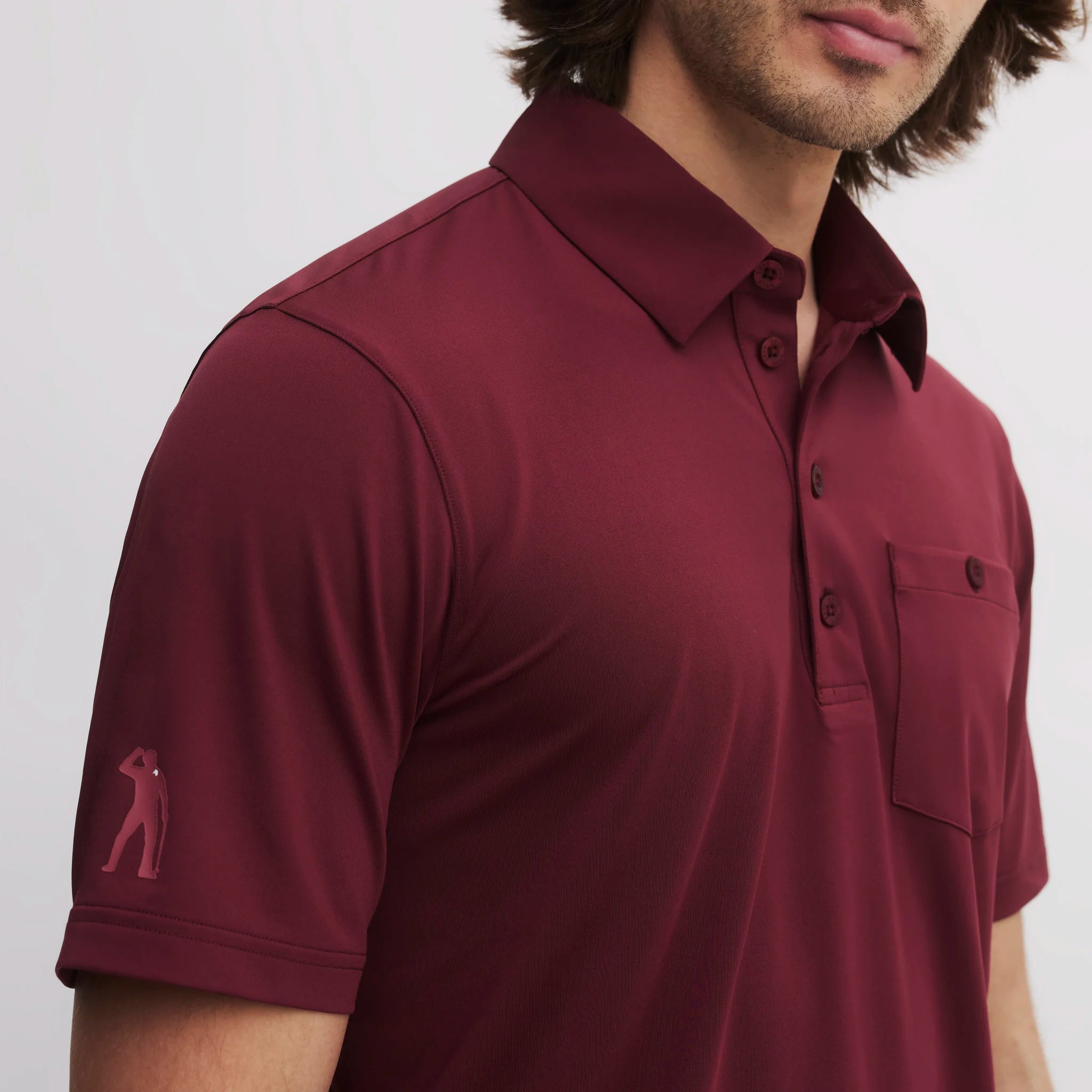 DUBLIN POCKET POLO SHIRT BURGUNDY