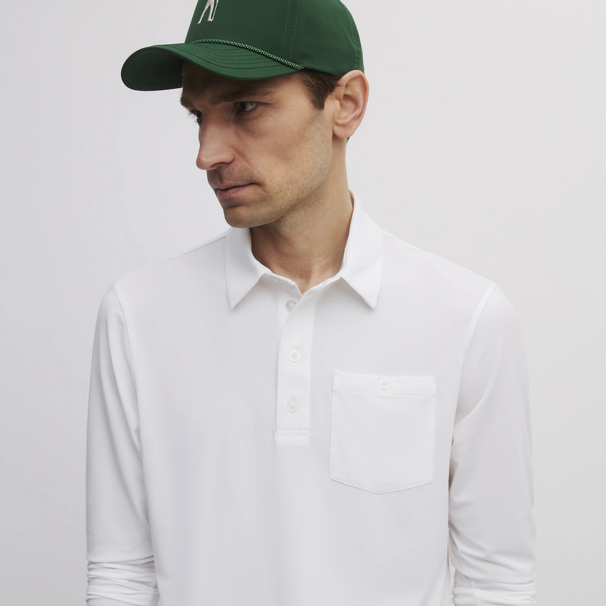 YOKOHAMA POCKET POLO WHITE