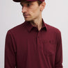 YOKOHAMA POCKET POLO BURGUNDY