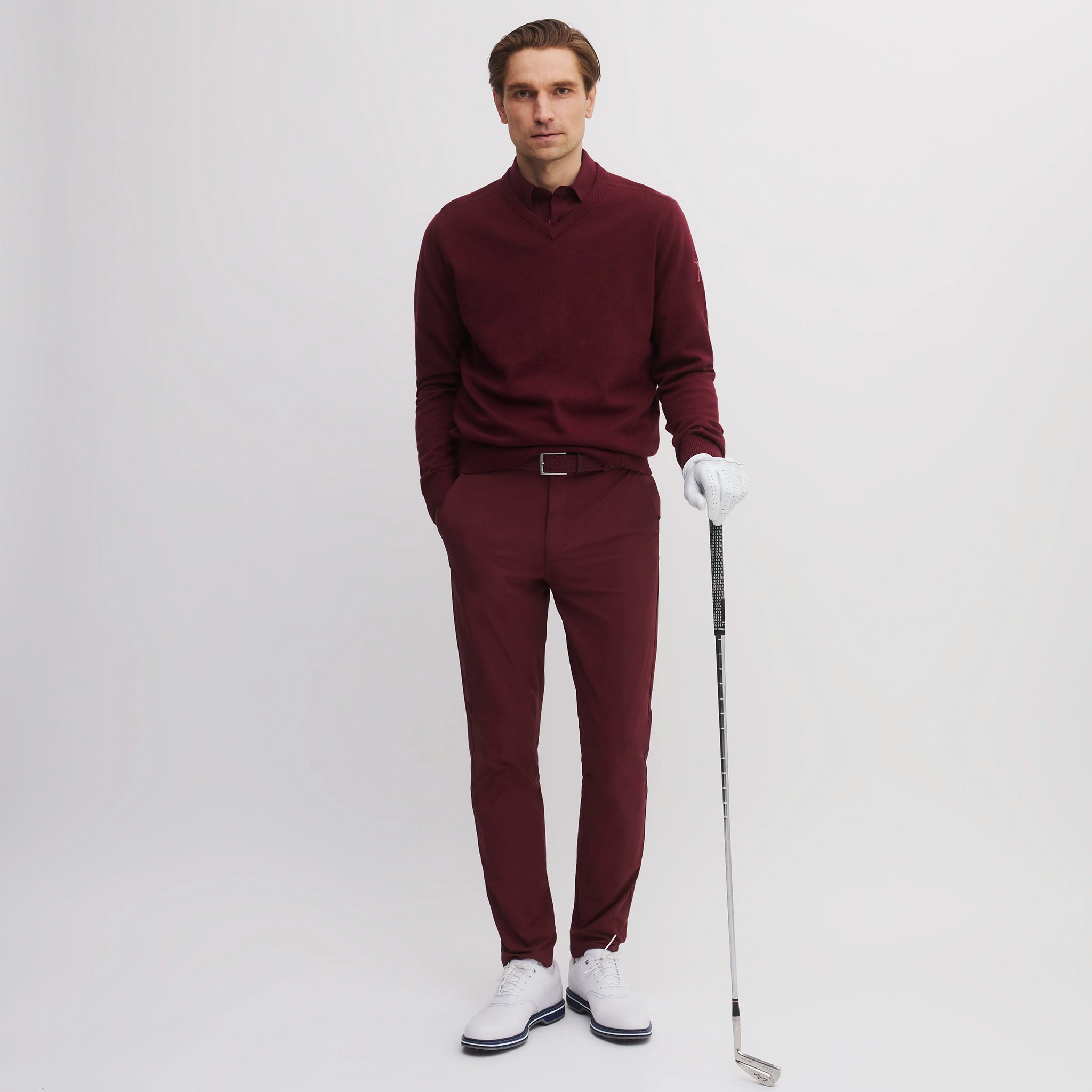 8424 KNITTED SWEATER BURGUNDY