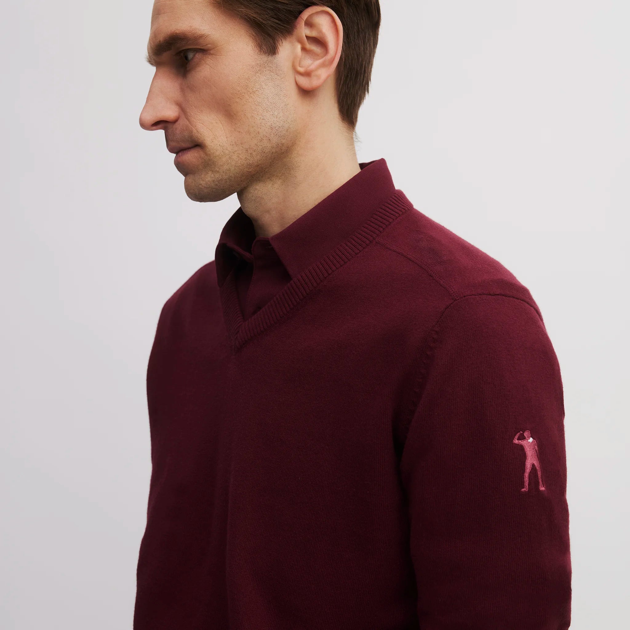 8424 KNITTED SWEATER BURGUNDY