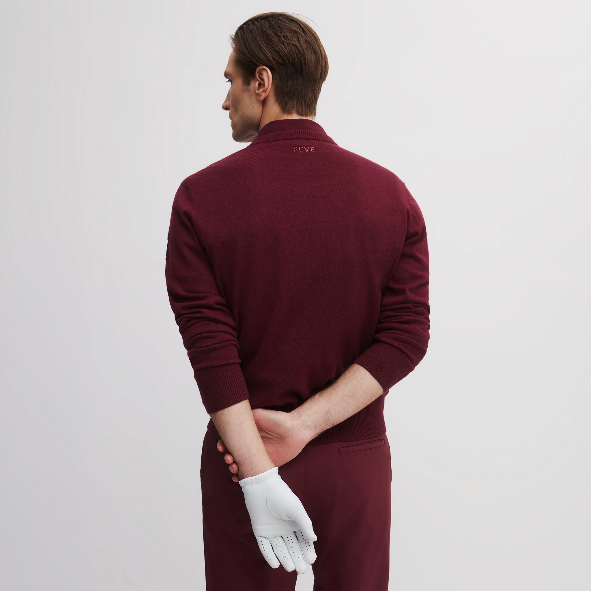 8424 KNITTED SWEATER BURGUNDY