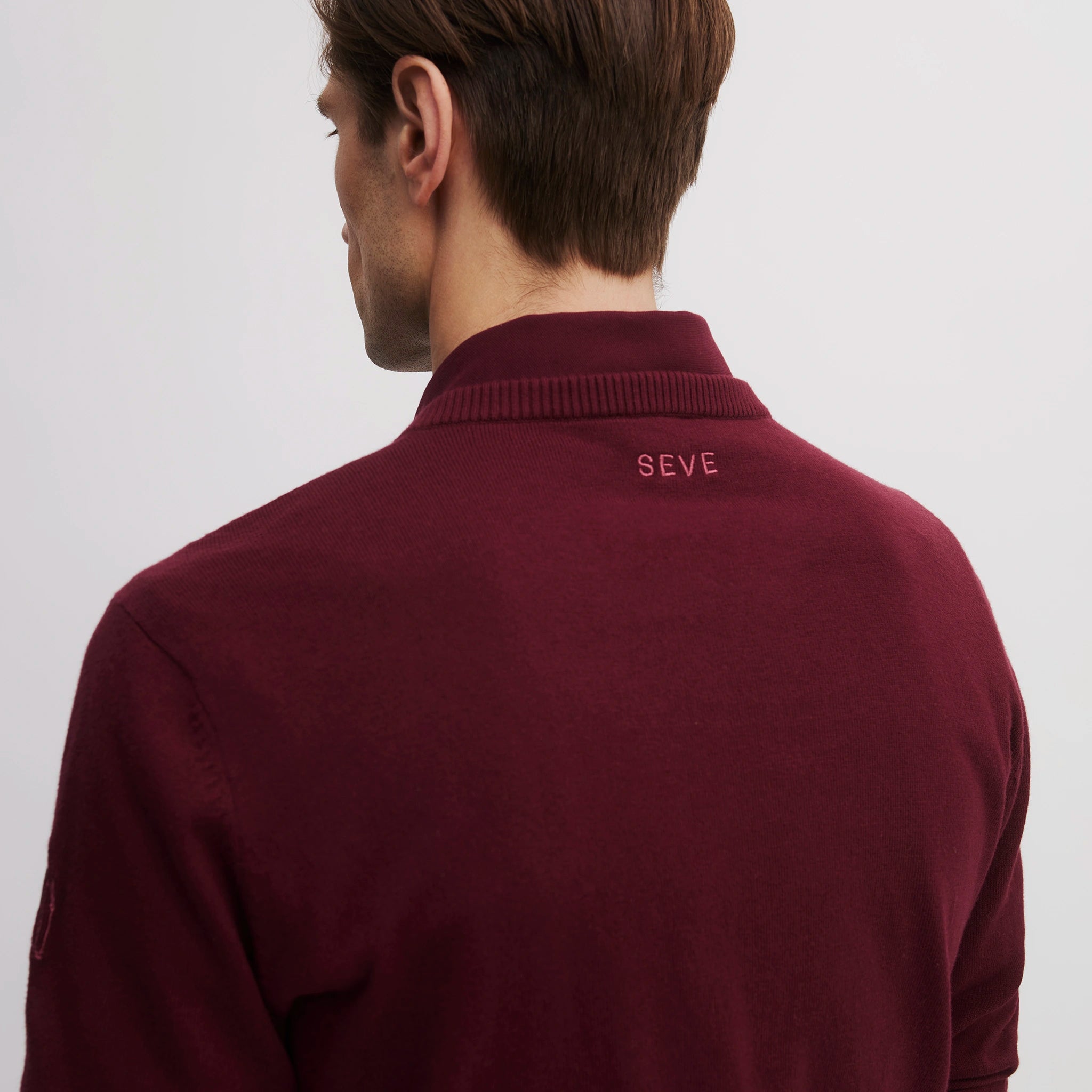 8424 KNITTED SWEATER BURGUNDY