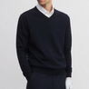 8424 KNITTED SWEATER NAVY BLUE