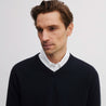 8424 KNITTED SWEATER NAVY BLUE