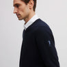 8424 KNITTED SWEATER NAVY BLUE