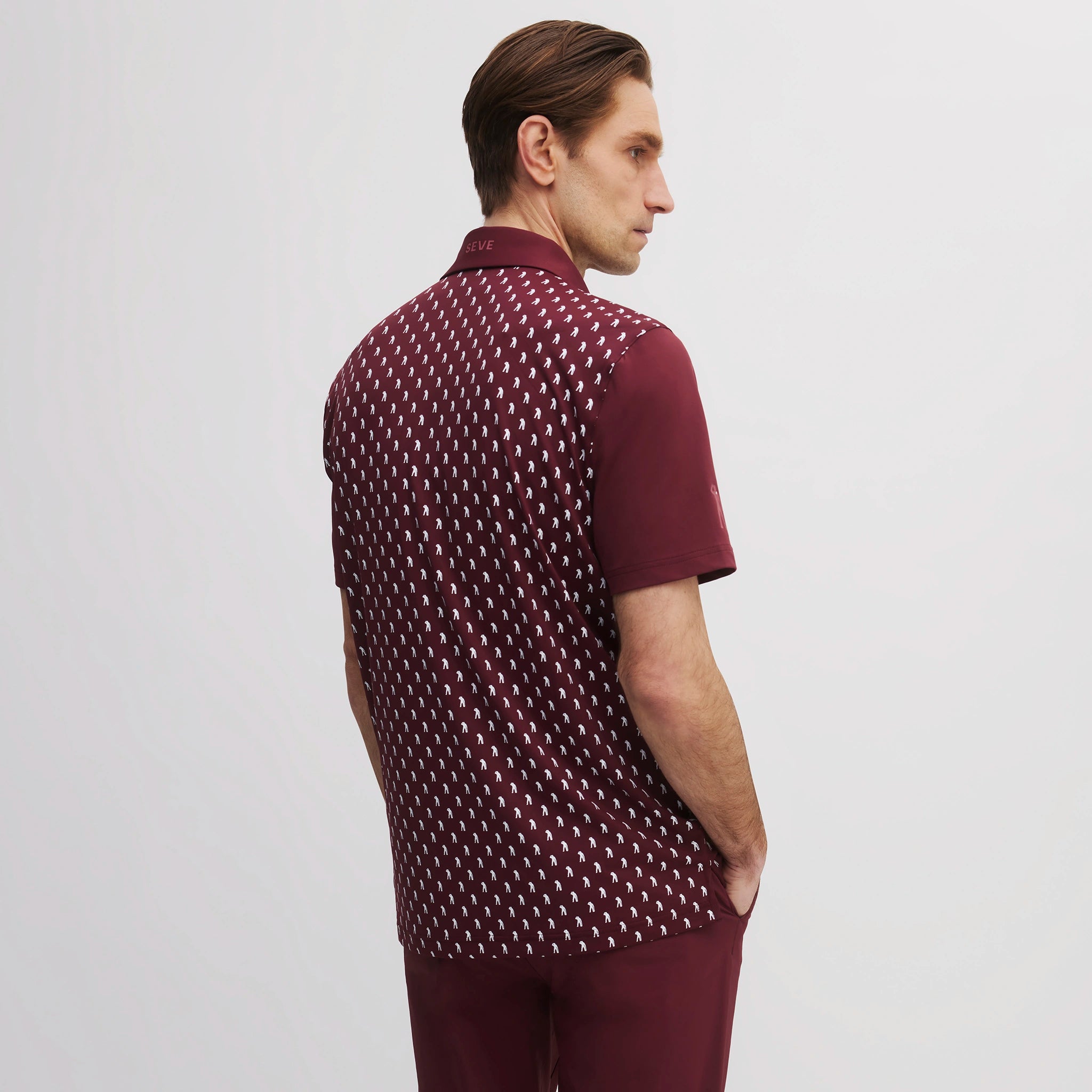 MULTI BLOCK POLO BURGUNDY