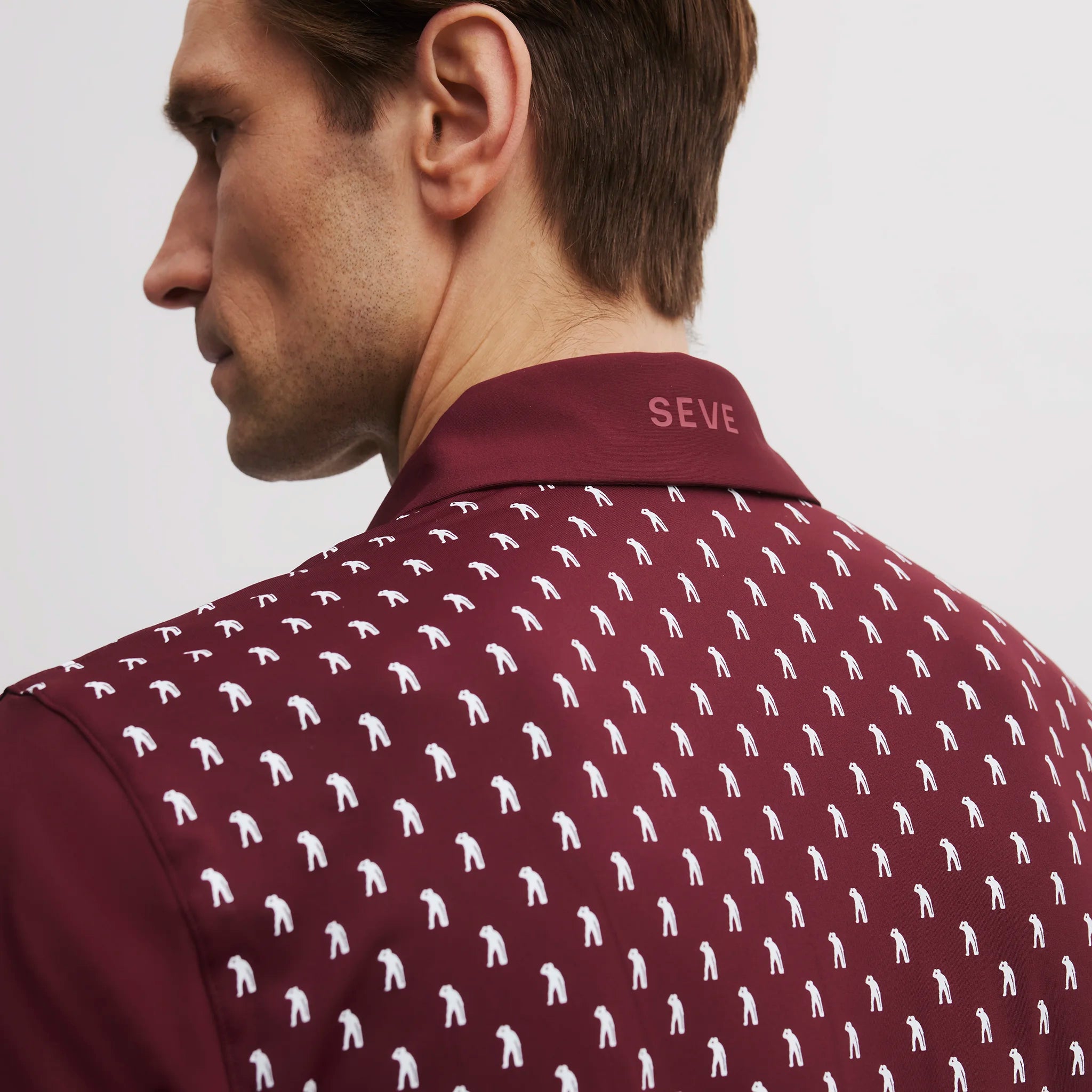 MULTI BLOCK POLO BURGUNDY